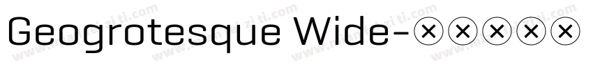 Geogrotesque Wide字体转换